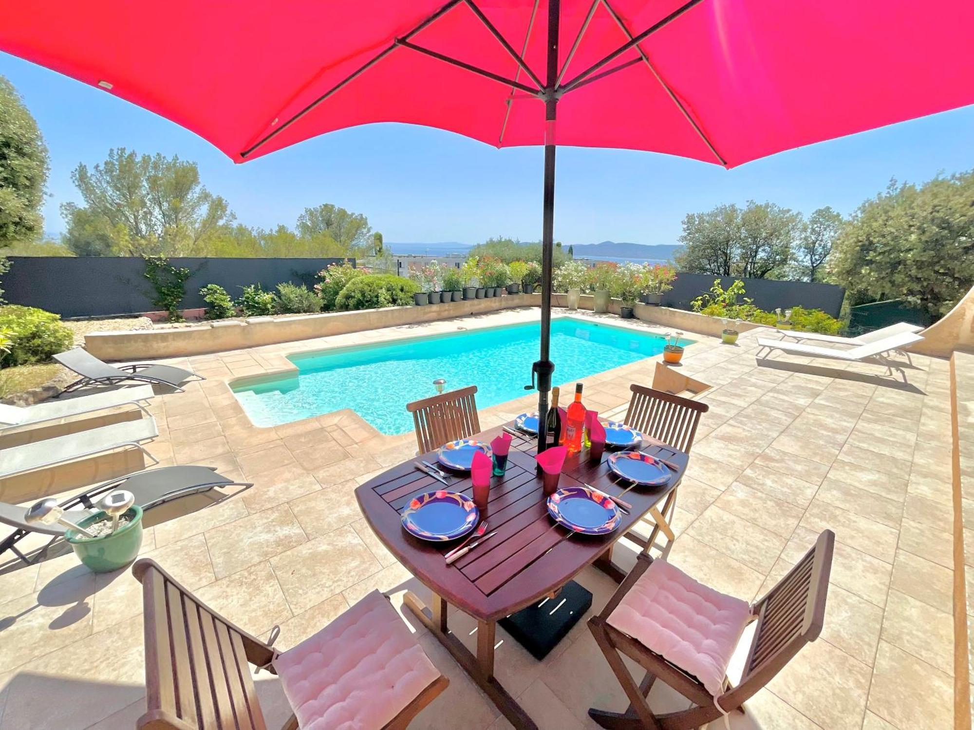 Charming French Riviera Villa // Pool, Seaview, Ac, 9Pax // Saint-Raphaël Exterior foto